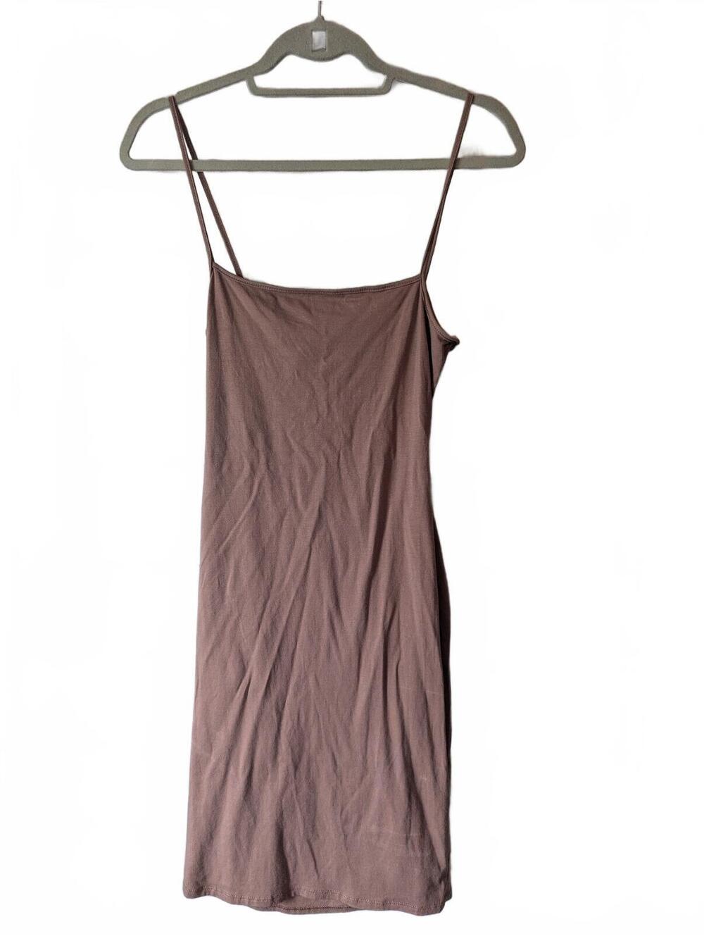 NWT Heart & Hips Brown Washed Spaghetti Strap Dress